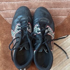 Under Armour Black and White Kids Sneakers